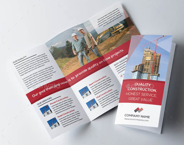 Construction Trifold Brochure