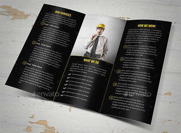 Elegant Construction Trifold