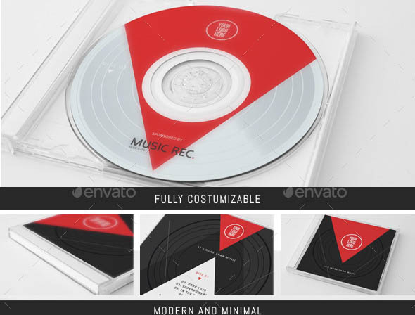 Minimal Music CD Cover Template