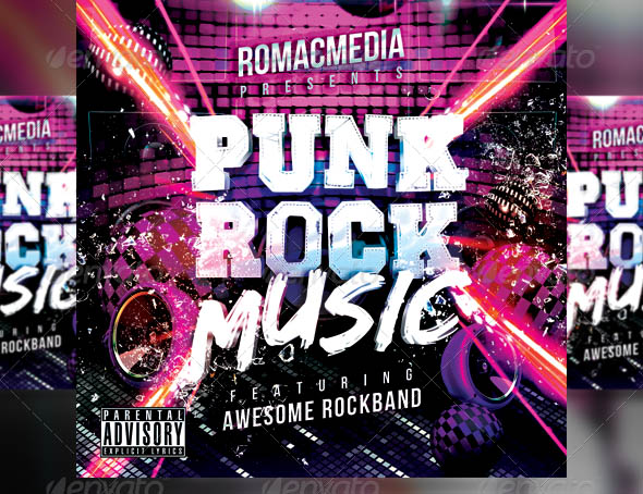 Punk Rock Music CD Cover