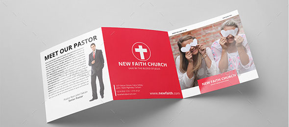 Minimal Square Church Trifold