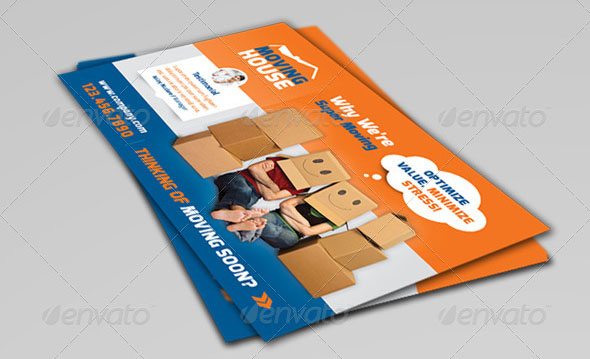 Moving House Postcard Template