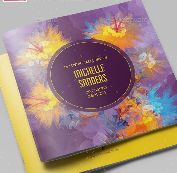 Remember Me Funeral Program Template