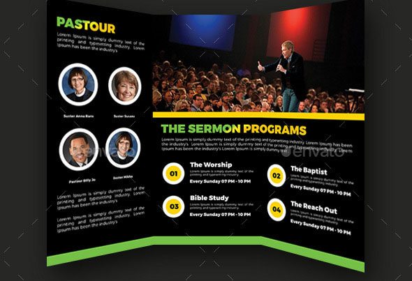 The Monthly Worship Trifold Brochures