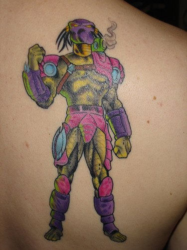 Alien Tattoo On Back