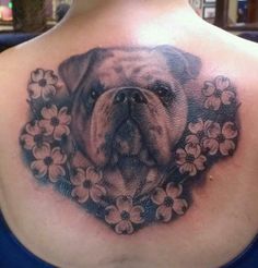 Beautiful Bulldog Tattoo
