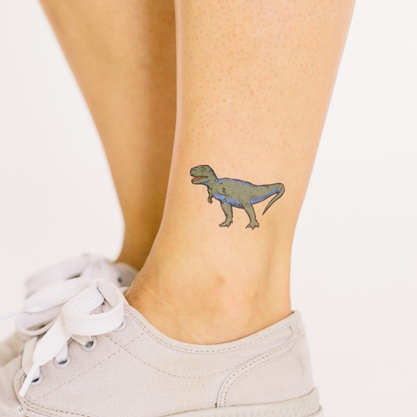 Dinosaur Tattoo on Leg