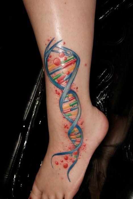 Bubbles & DNA Tattoo