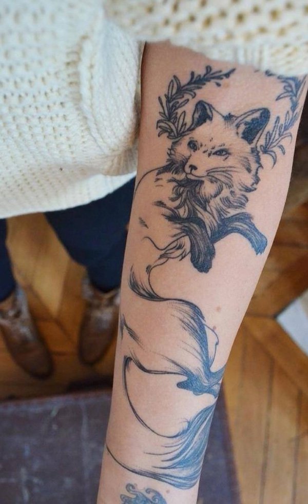 Cool Fox Tattoo