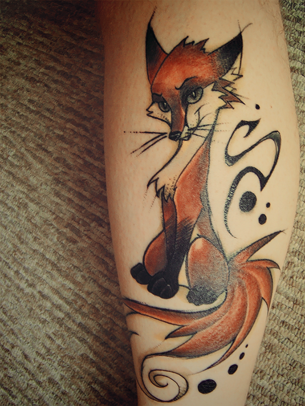 Cute Fox Tattoo