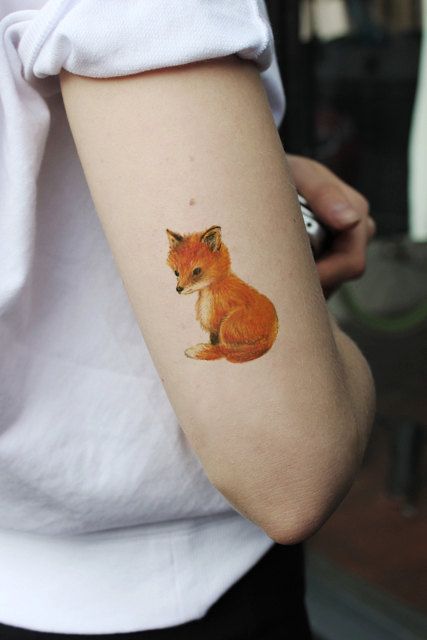 Cute little Fox Tattoo