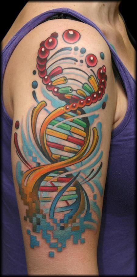 DNA Tattoo on Arm