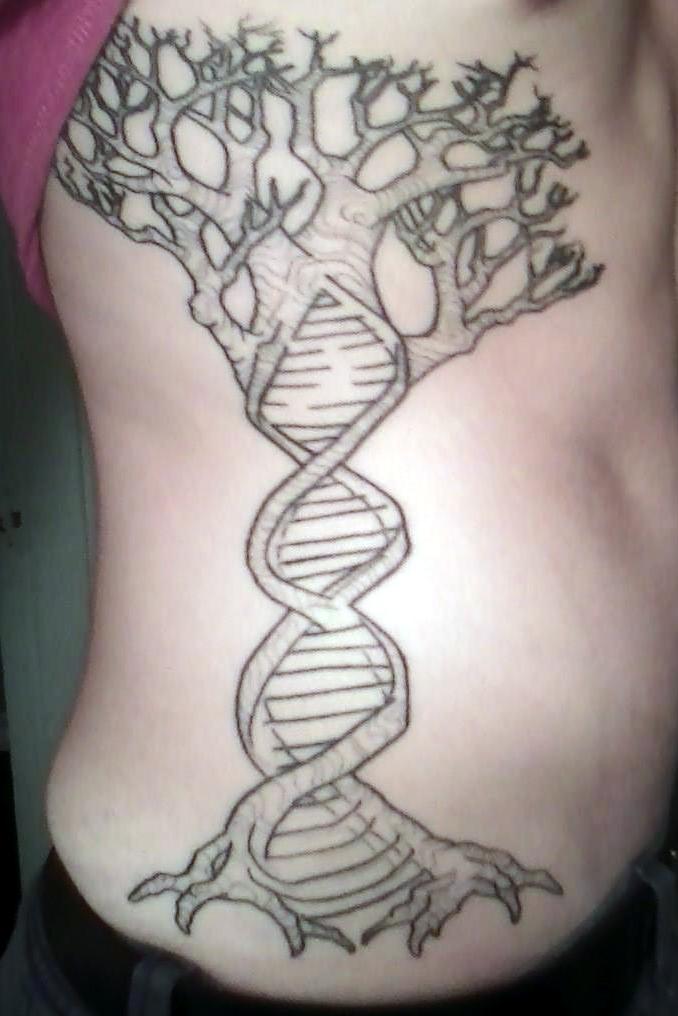 DNA Tree Tattoo