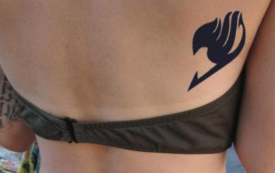 Fairy Tail Tattoo on Girl Back