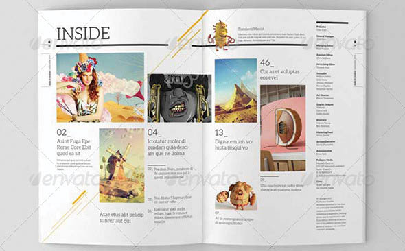 Indesign Magazine Template Vol
