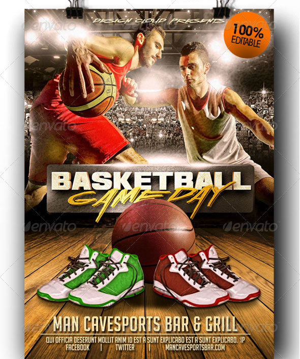 Basketball Game Day Flyer Templates