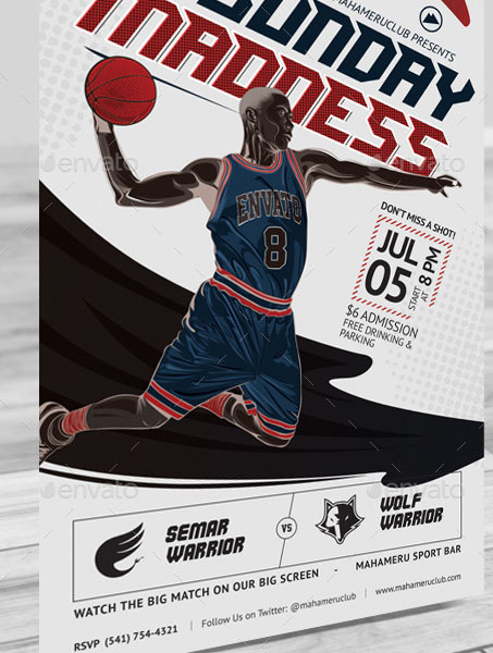 Basketball Match Flyer Poster