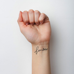 Fearless Tattoo on Wrist