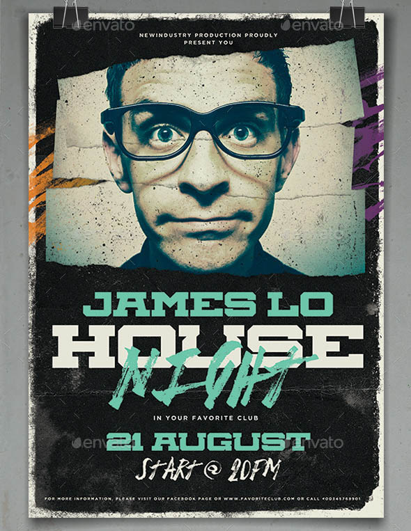 House Night Poster Flyer