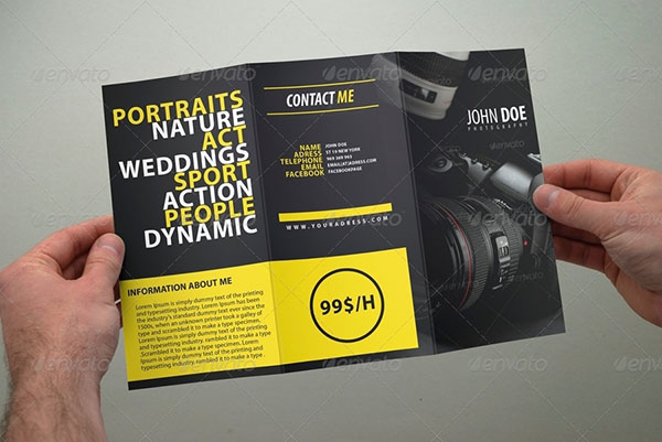 Photography Brochure Tri Fold