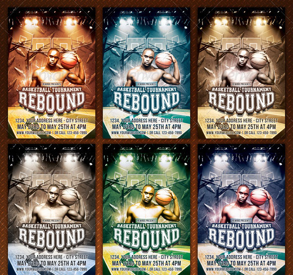 Rebound Basketball Flyer