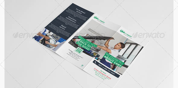 Car Repair Trifold Brochure