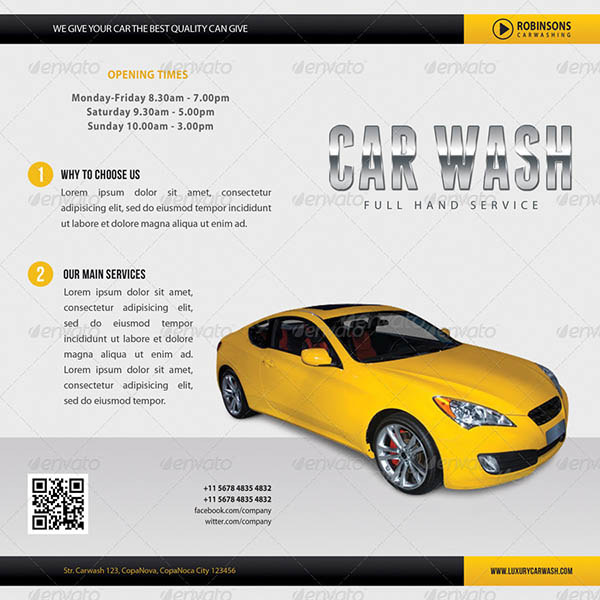 Car Wash Bifold Brochure 01