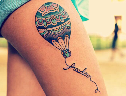 Freedom Ballon Tattoo