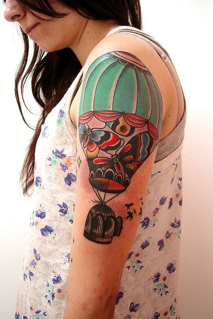 Hot Air Balloon Tattoo