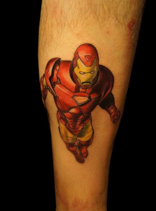 Iron Man Flying Tattoo
