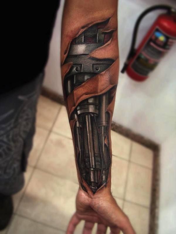 Iron Man Hand Tattoo