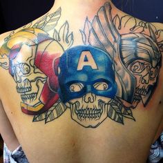 Iron Man Skull Tattoo