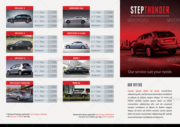 Rent A Car Trifold Brochure 02