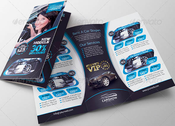 Rent A Car Trifold Brochure