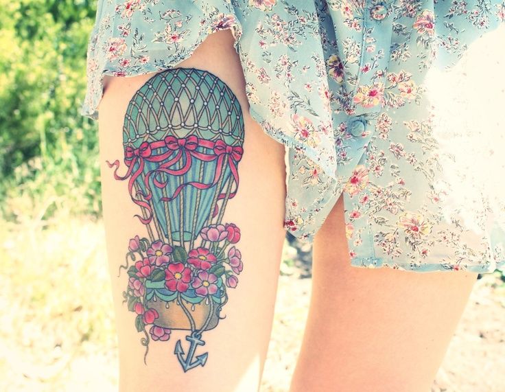 Sexy Air Balloon Tattoo