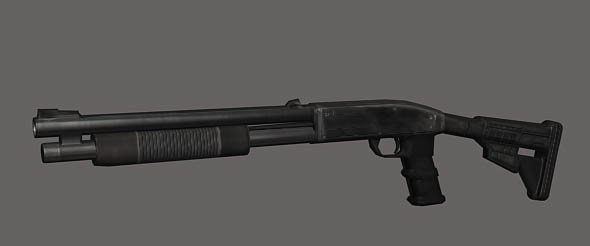 Tactical Shoot-Gun eitable 3ds max and obj file