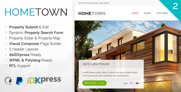 Hometown Real Estate WordPress Theme