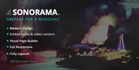 Sonorama Music Band Musician WordPress Theme