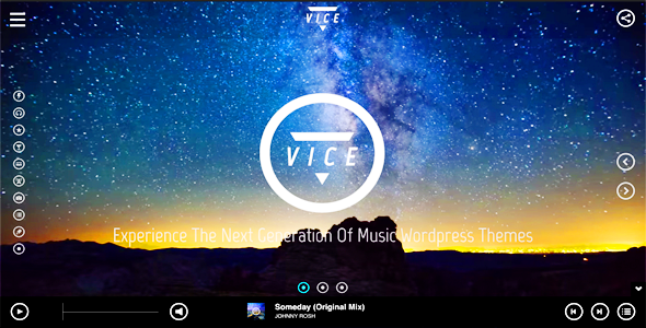 Vice Music Band Dj and Radio WordPress Theme