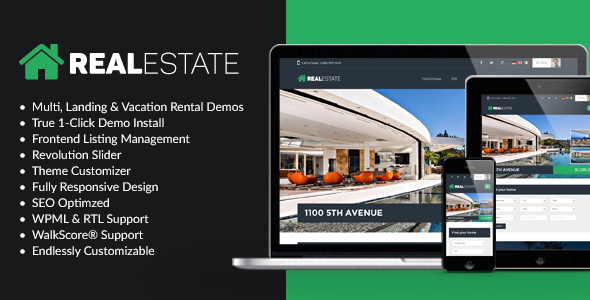 WP Pro Real Estate 7 Responsive WordPress Theme