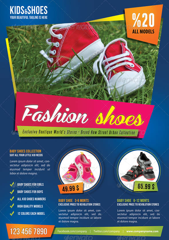 3 in 1 Kid And Shoes Flyers Bundle 01