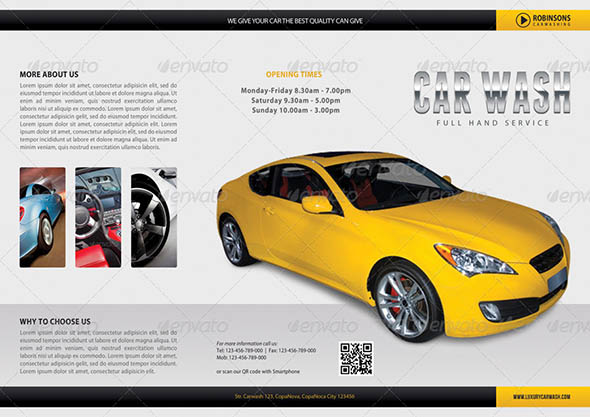 4 in 1 Car Wash Multiuse Brochure Bundle 01