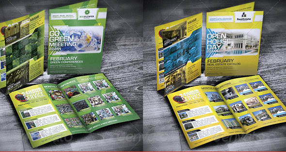 Bifold Trifold Business Catalog Brochure