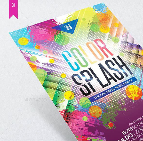 Color Splash Flyer Template