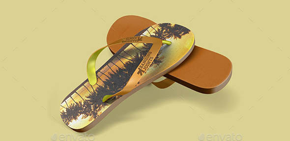 Flip Flops Sandals Mock-Up