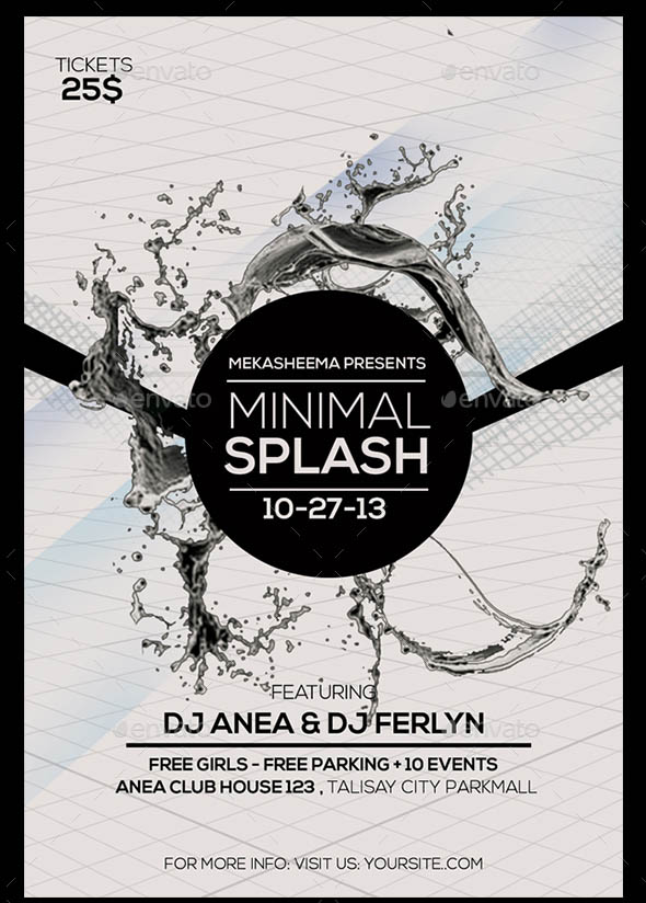 Minimal Splash Flyer
