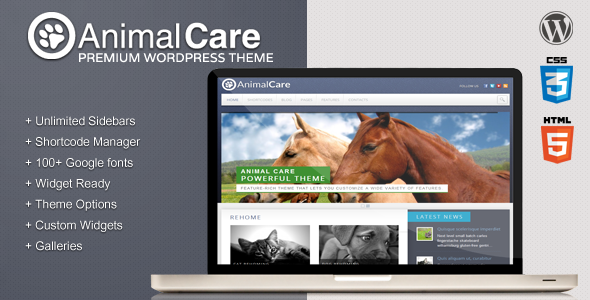 Animal Care Premium WordPress Theme