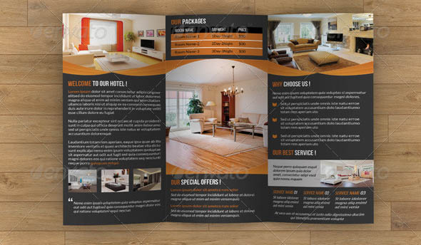 Hotel Business Trifold Brochure