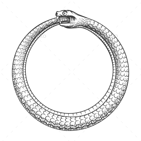 Magic Symbol Of Ouroboros