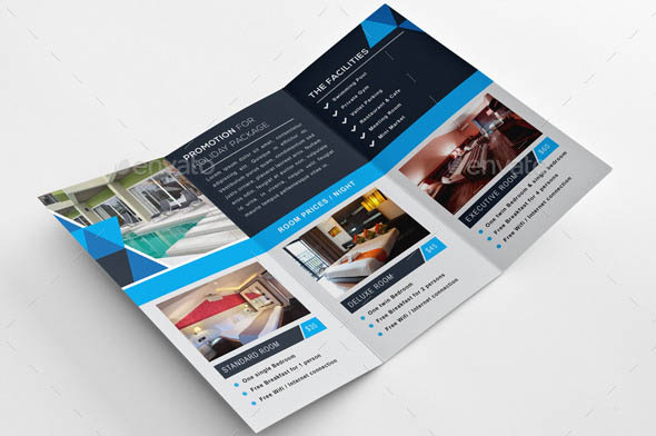 Modern Hotel Trifold Brochure